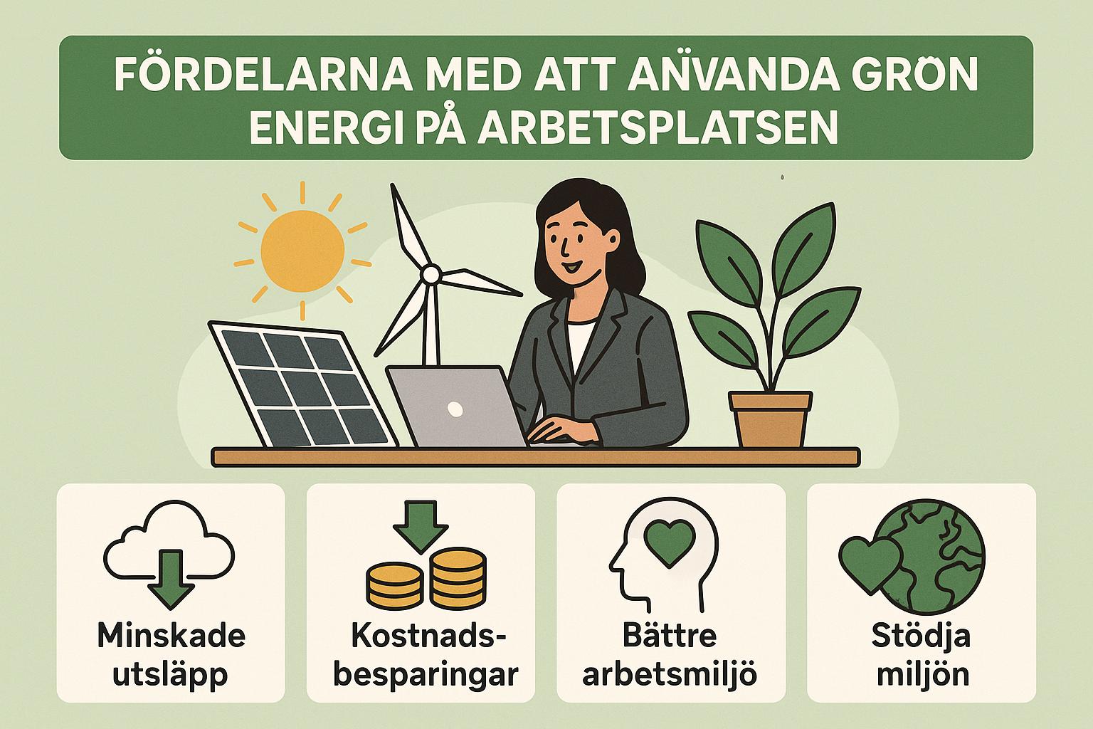 Fördelarna med att använda grön energi på arbetsplatsen