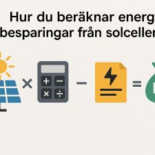 Hur du beräknar energibesparingar från solceller