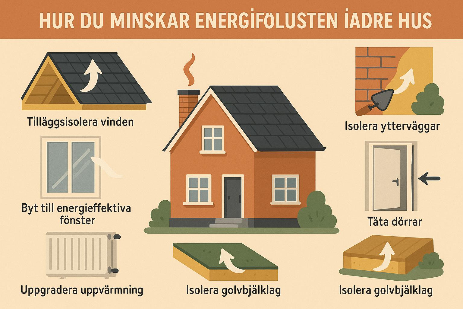 Hur du minskar energiförlusten i äldre hus
