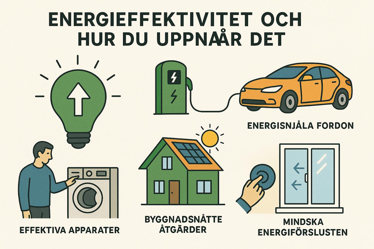 Vad är energieffektivitet och hur uppnår du det?