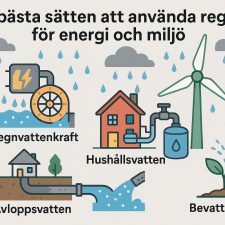 De bästa sätten att använda regnvatten för energi och miljö