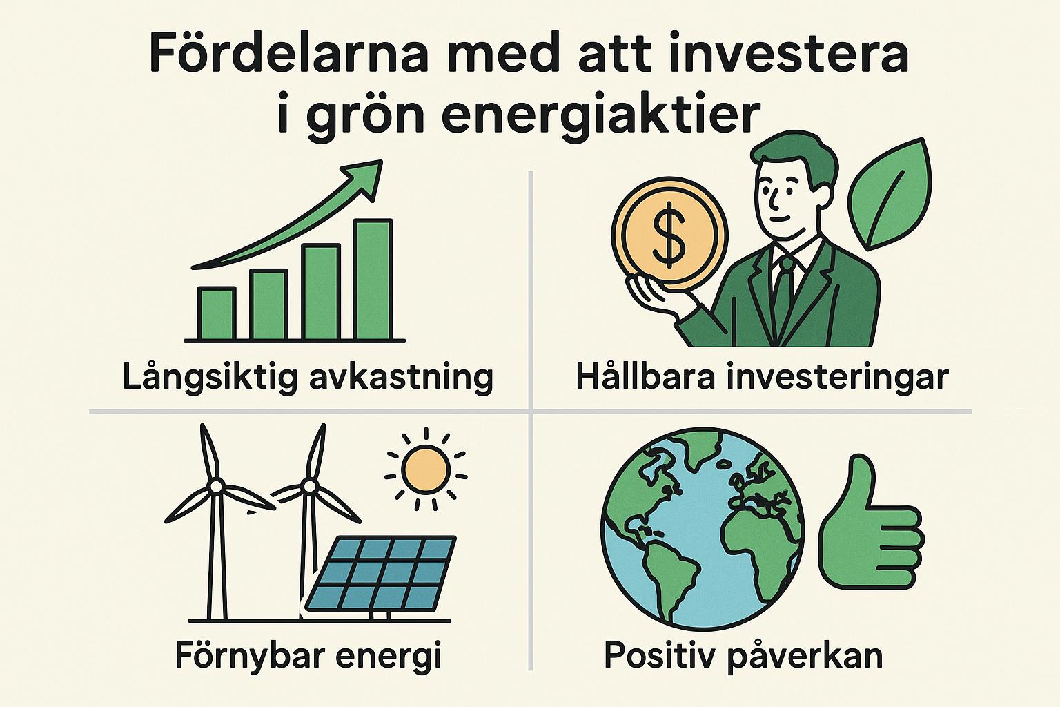 Fördelarna med att investera i grön energiaktier