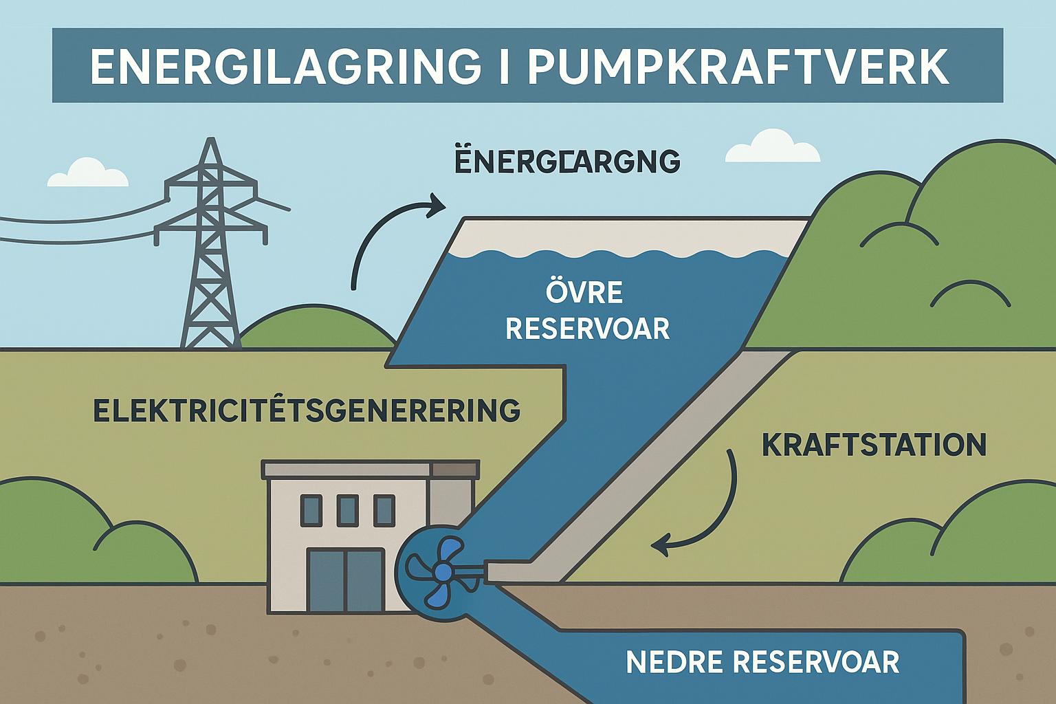 Vad är energilagring i pumpkraftverk och hur fungerar det?
