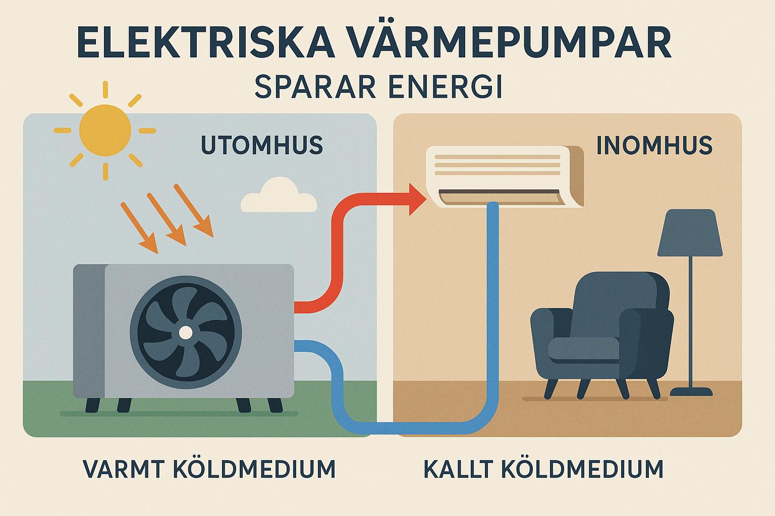 Vad är elektriska värmepumpar och hur sparar de energi?