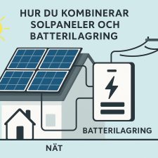 Hur du kombinerar solpaneler och batterilagring
