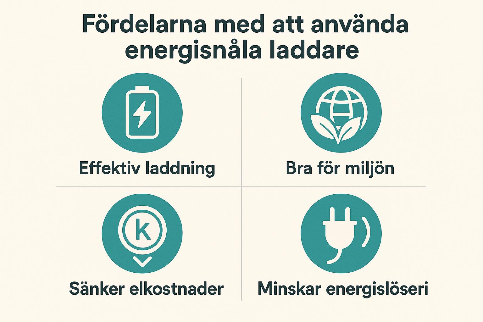 Fördelarna med att använda energisnåla laddare