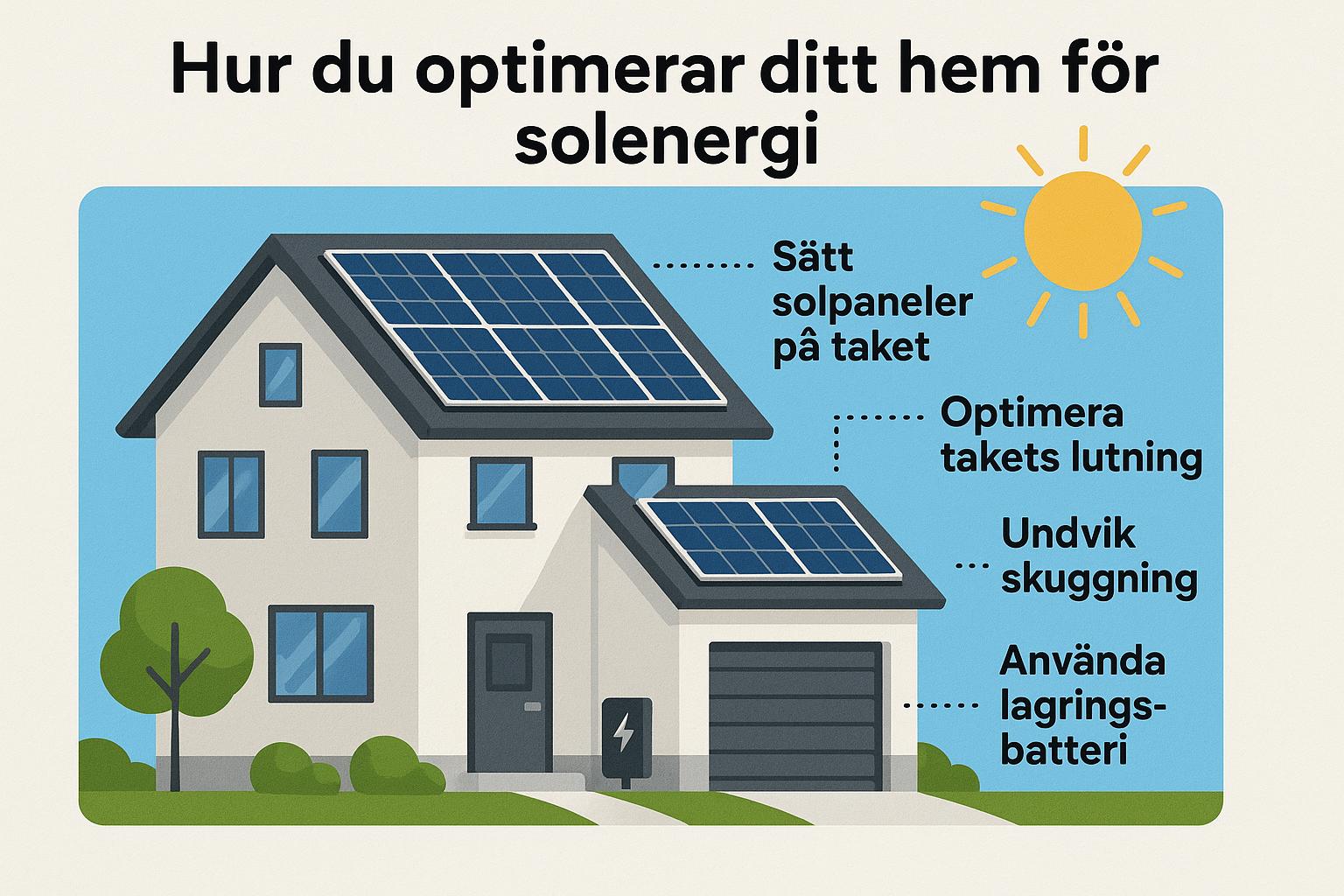 Hur du optimerar ditt hem för solenergi