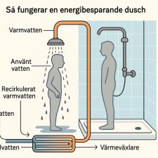 Så fungerar en energibesparande dusch