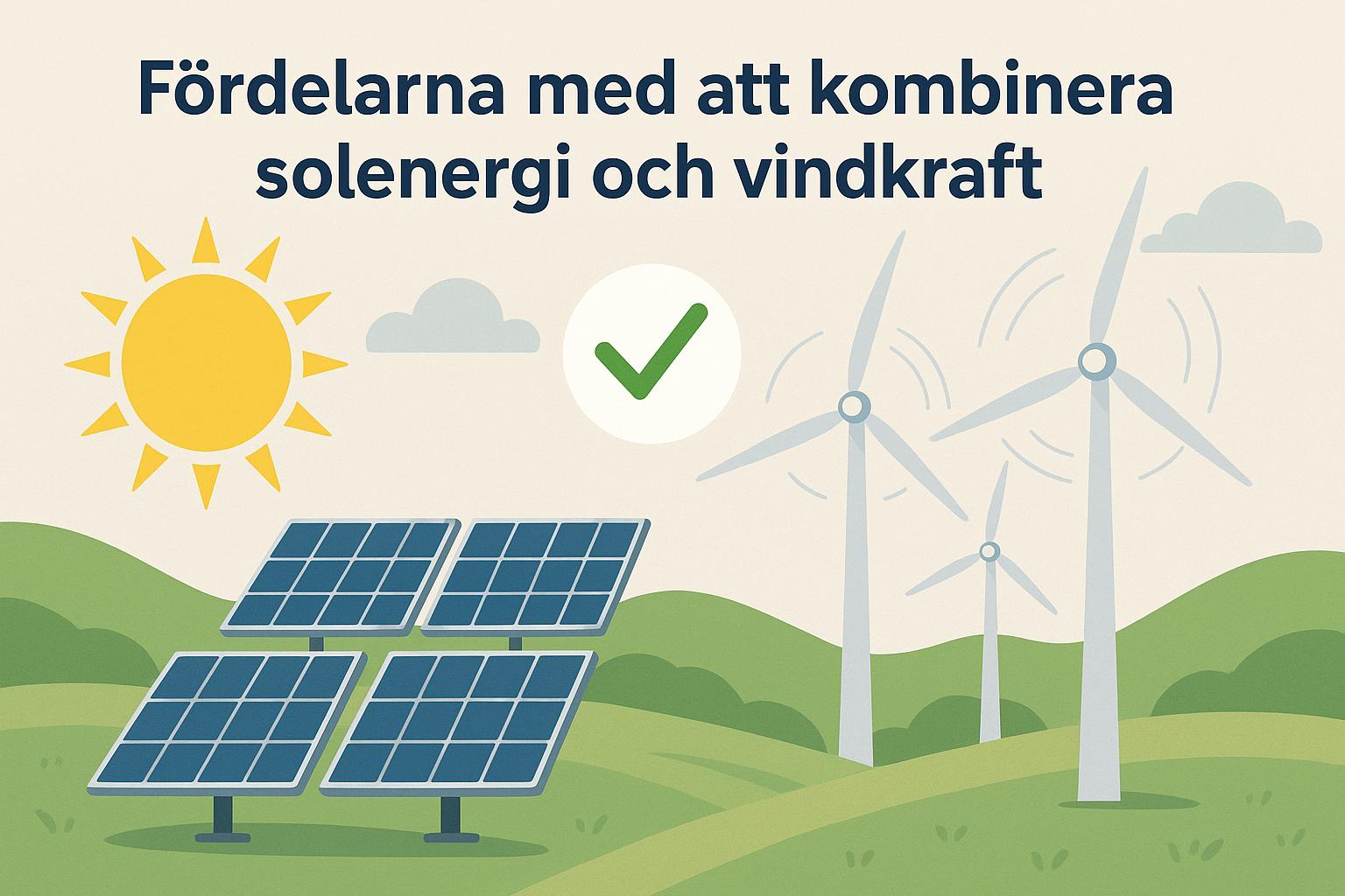 Fördelarna med att kombinera solenergi och vindkraft