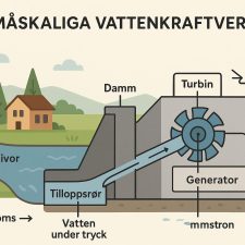 Vad är småskaliga vattenkraftverk och hur fungerar de?