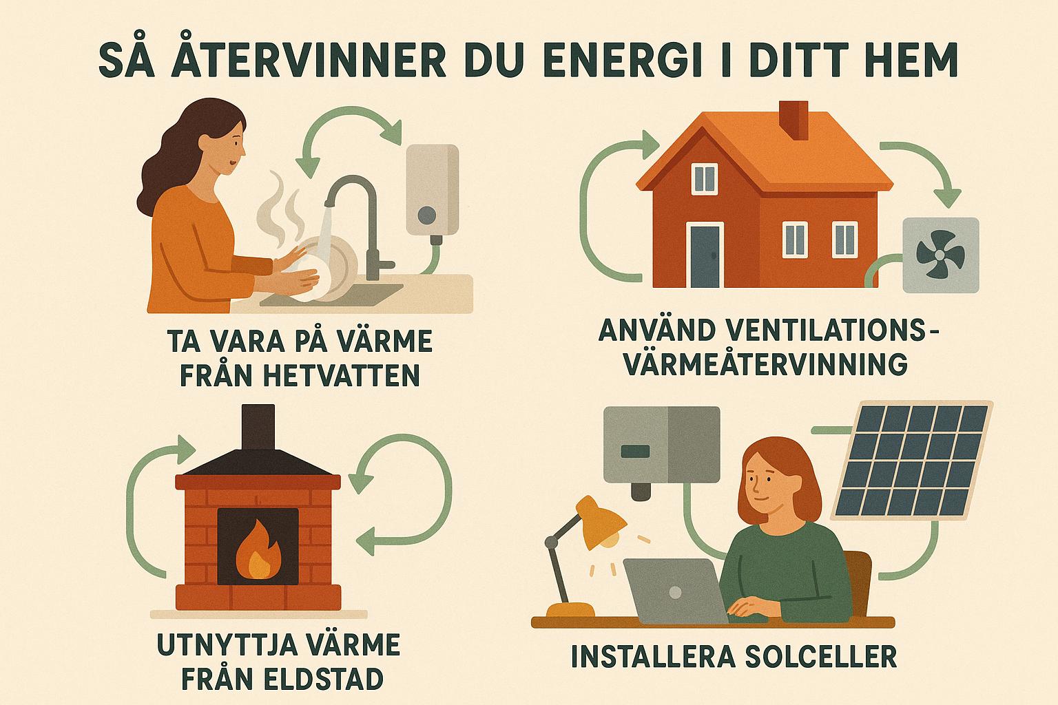 Så återvinner du energi i ditt hem